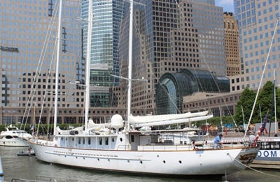 NY sailing yacht Arabella dockside